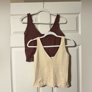 SET OF TWO plus size workout / yoga / lounge tops